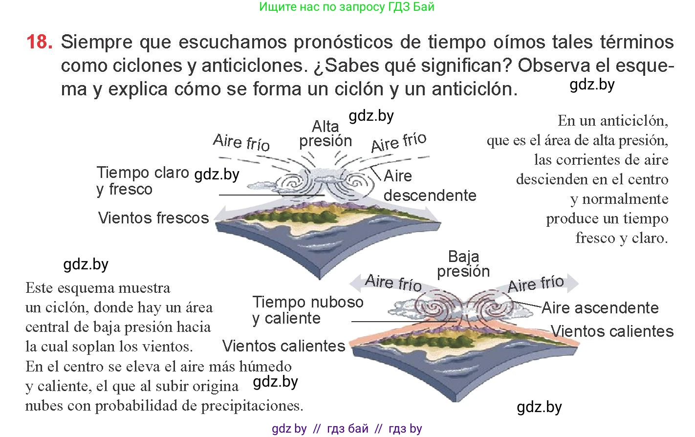 Испанский язык, 9 класс Учебник, авторы: Цыбулева Татьяна Эдуардовна, Пушкина Ольга Александровна, издательство Издательский центр БГУ, Минск, 2017, страница 68, номер 18, Условие