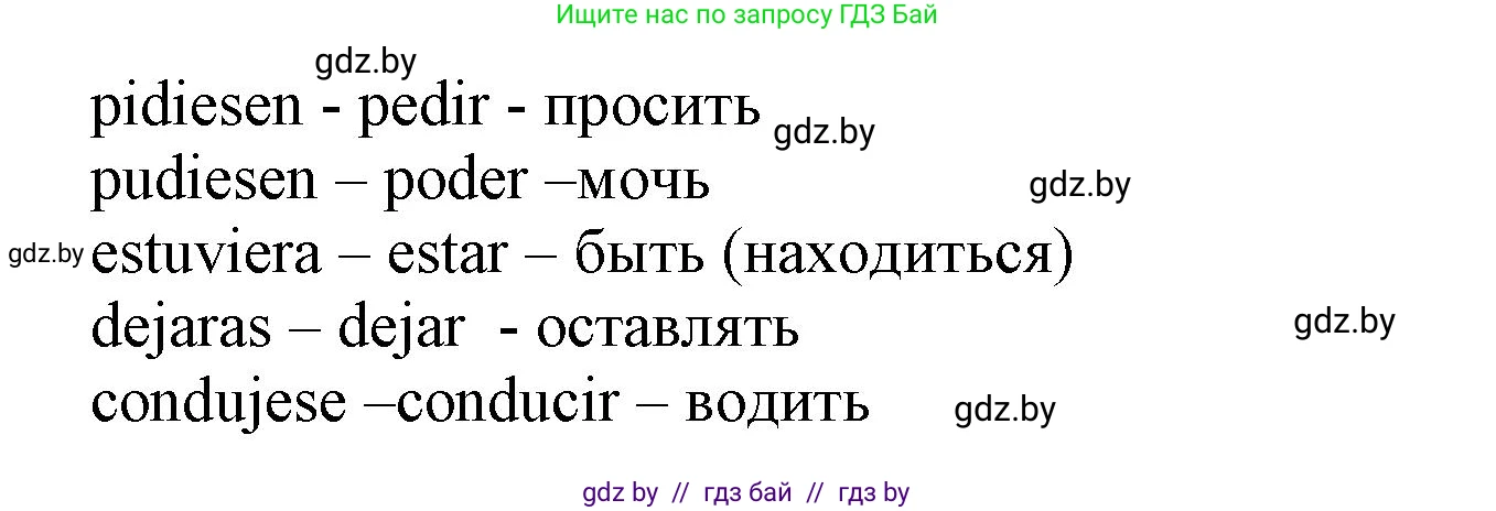 Испанский язык, 9 класс Учебник, авторы: Цыбулева Татьяна Эдуардовна, Пушкина Ольга Александровна, издательство Издательский центр БГУ, Минск, 2017, страница 105, номер 2, Решение (продолжение 2)