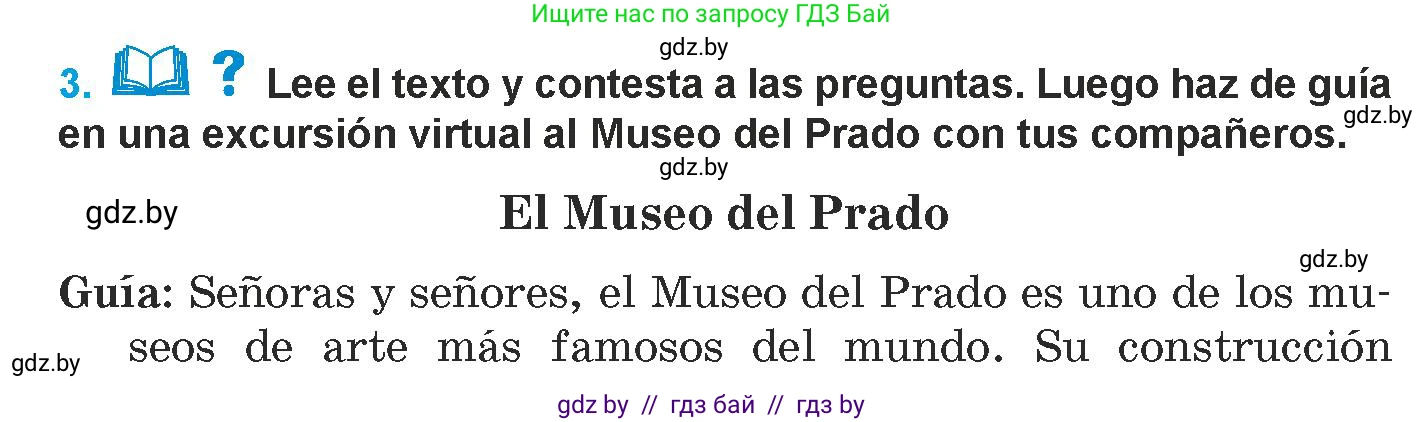Испанский язык, 9 класс Учебник, авторы: Гриневич Елена Карловна, Янукенас Ольга Викторовна, издательство Вышэйшая школа, Минск, 2020, оранжевого цвета, страница 91, номер 3, Условие