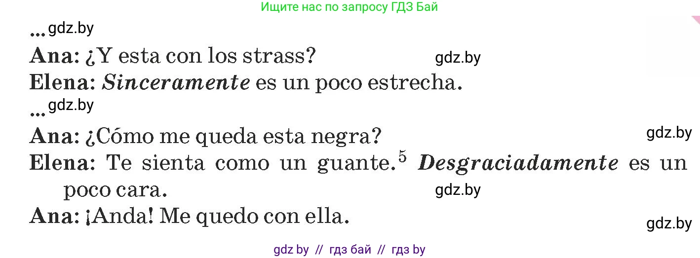 Испанский язык, 9 класс Учебник, авторы: Гриневич Елена Карловна, Янукенас Ольга Викторовна, издательство Вышэйшая школа, Минск, 2020, оранжевого цвета, страница 174, номер 1, Условие (продолжение 2)