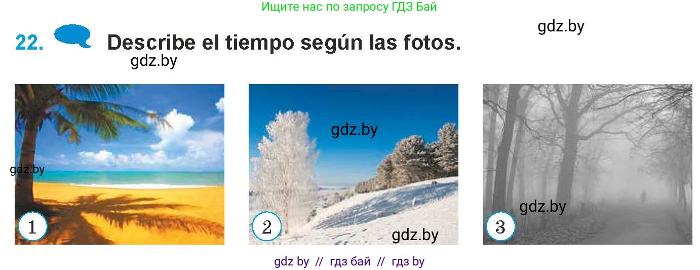 Испанский язык, 9 класс Учебник, авторы: Гриневич Елена Карловна, Янукенас Ольга Викторовна, издательство Вышэйшая школа, Минск, 2020, оранжевого цвета, страница 266, номер 22, Условие