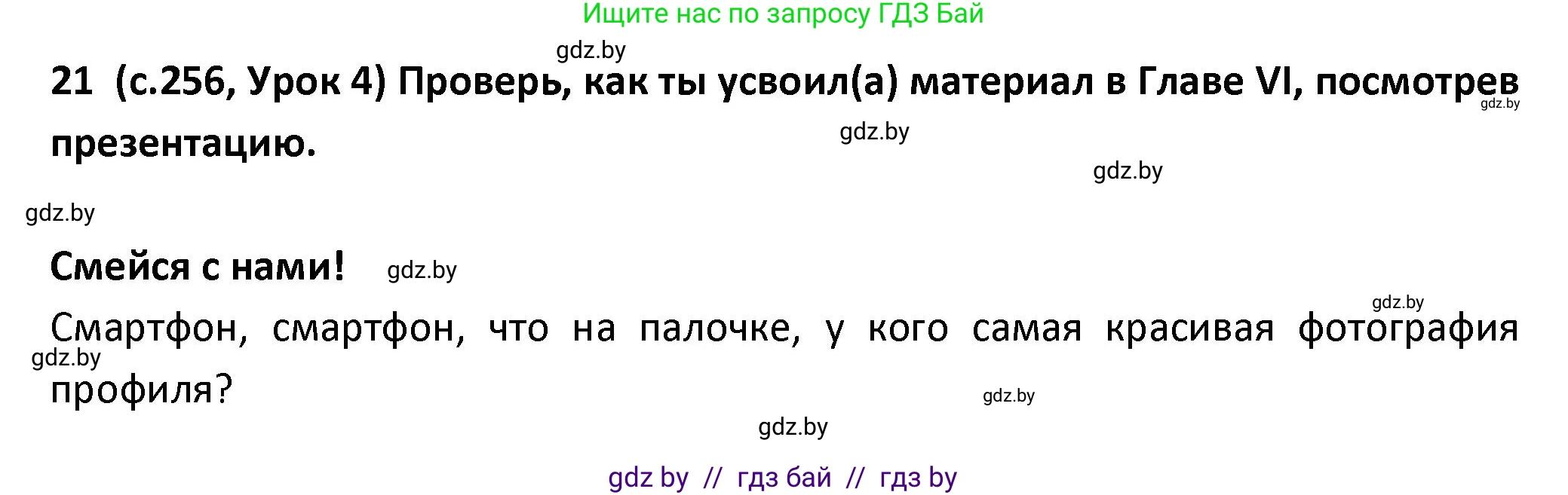 Испанский язык, 9 класс Учебник, авторы: Гриневич Елена Карловна, Янукенас Ольга Викторовна, издательство Вышэйшая школа, Минск, 2020, оранжевого цвета, страница 256, номер 21, Решение