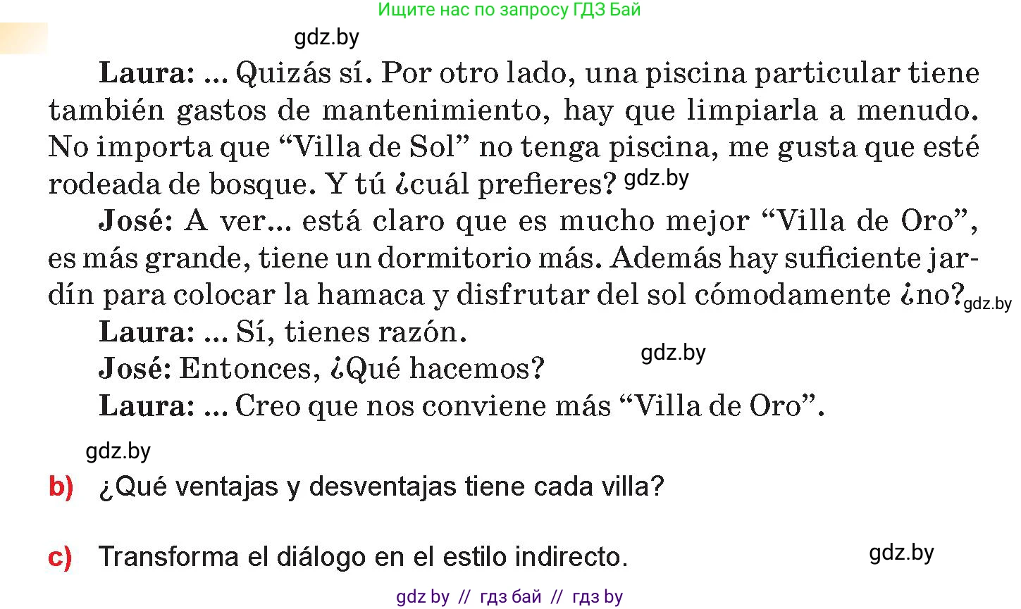 Испанский язык, 10 класс Учебник, авторы: Цыбулева Татьяна Эдуардовна, Пушкина Ольга Александровна, Карпиевич Галина Константиновна, издательство Издательский центр БГУ, Минск, 2019, оранжевого цвета, страница 57, номер 9, Условие (продолжение 2)