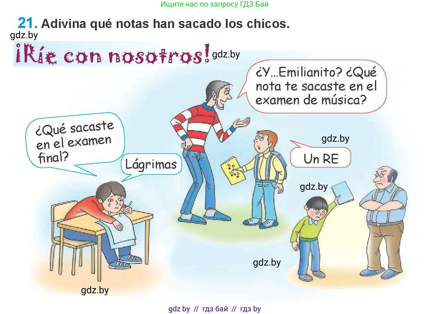 Испанский язык, 10 класс Учебник, авторы: Гриневич Елена Карловна, Янукенас Ольга Викторовна, издательство Вышэйшая школа, Минск, 2019, оранжевого цвета, страница 29, номер 21, Условие