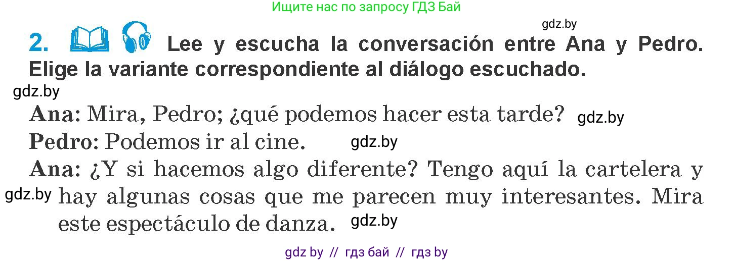 Испанский язык, 10 класс Учебник, авторы: Гриневич Елена Карловна, Янукенас Ольга Викторовна, издательство Вышэйшая школа, Минск, 2019, оранжевого цвета, страница 144, номер 2, Условие