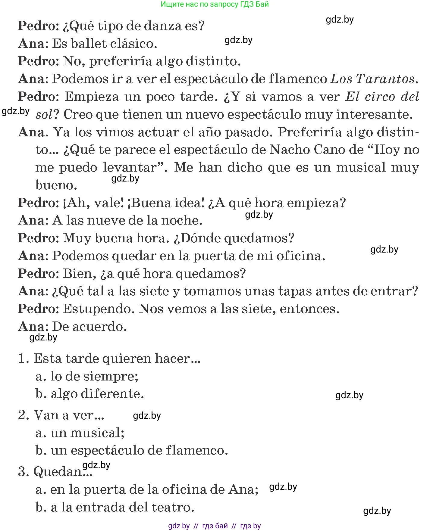 Испанский язык, 10 класс Учебник, авторы: Гриневич Елена Карловна, Янукенас Ольга Викторовна, издательство Вышэйшая школа, Минск, 2019, оранжевого цвета, страница 144, номер 2, Условие (продолжение 2)